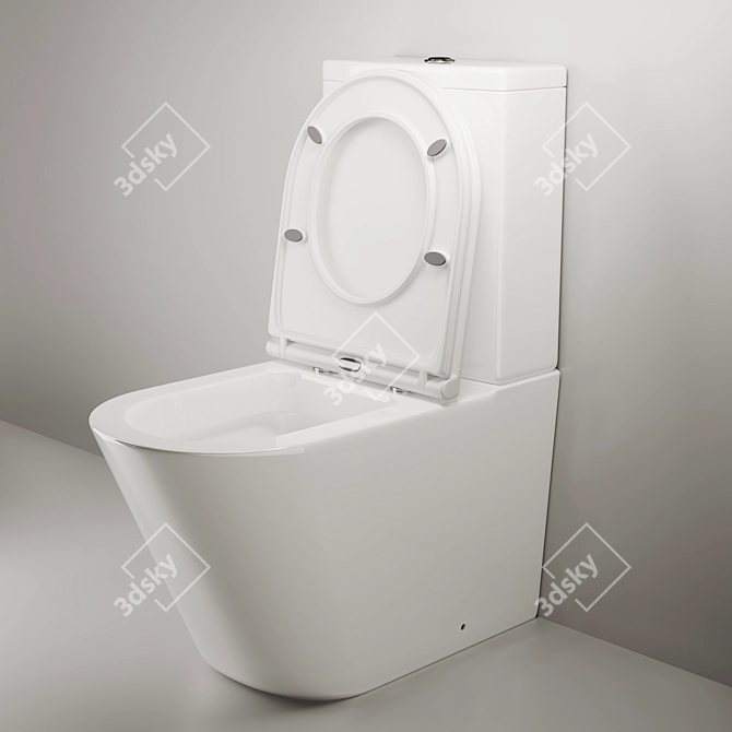 Ceramica Nova Trend Floor Toilet 3D model image 4