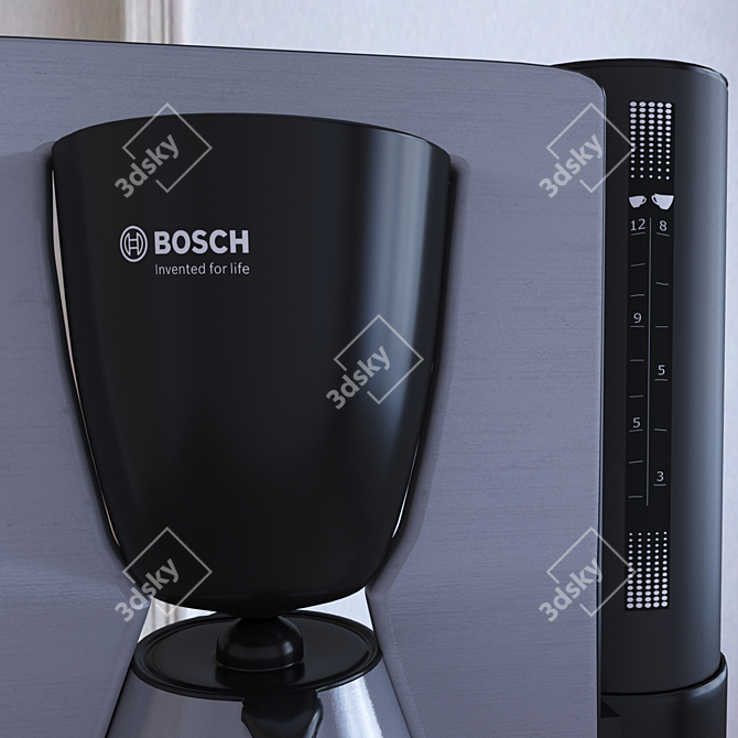 Bosch ComfortLine TKA6A683: Stylish and Compact Drip Coffee Maker 3D model image 3