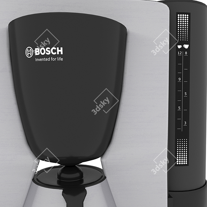 Bosch ComfortLine TKA6A683: Stylish and Compact Drip Coffee Maker 3D model image 6