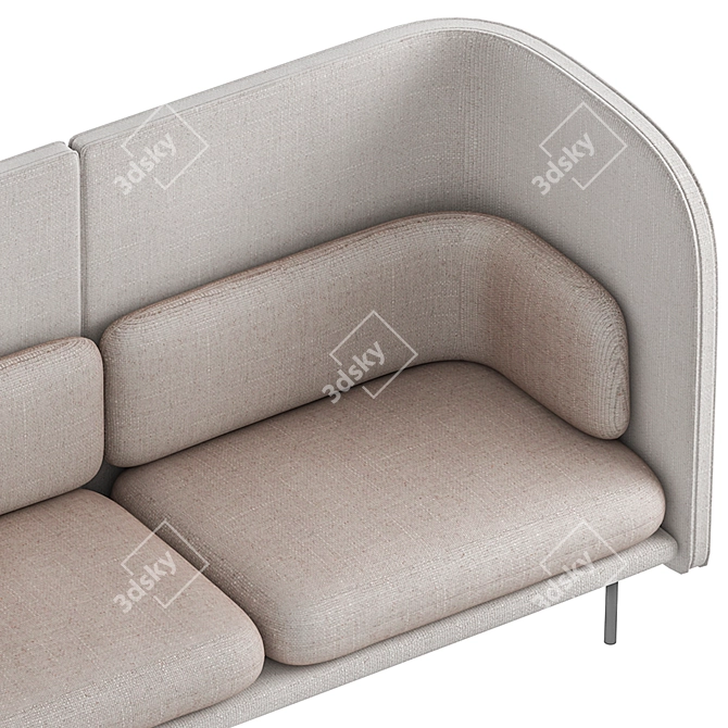 Elegant 3D-Modeled Tune Sofa 3D model image 4