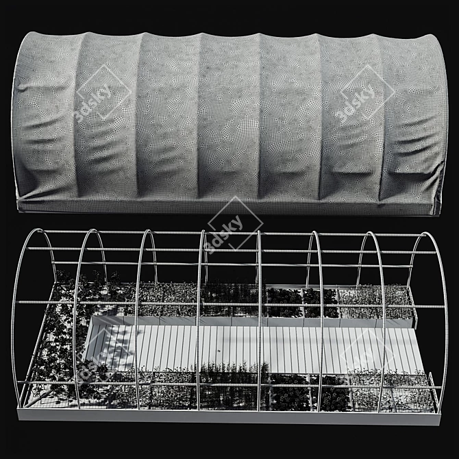  MaxGrow Greenhouse V1: 606x295x205 cm 3D model image 2