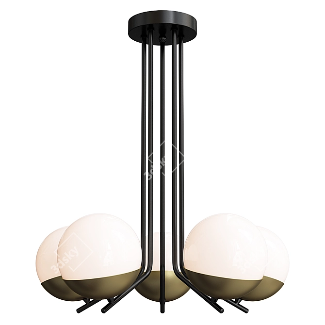 Jupiter Santa 5-Light Chandelier 3D model image 2