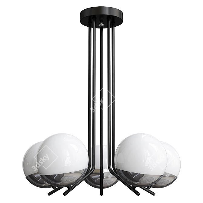 Jupiter Santa 5-Light Chandelier 3D model image 3