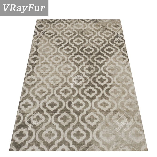 Luxury Carpet Set - High Quality Textures 3D model image 2