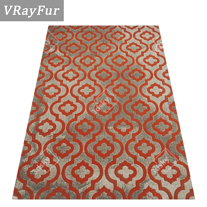 High-Quality Carpets Set 3D model image 2