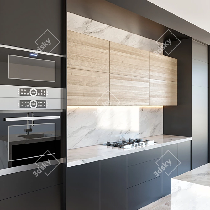 Modern Kitchen Blender 3D model image 2