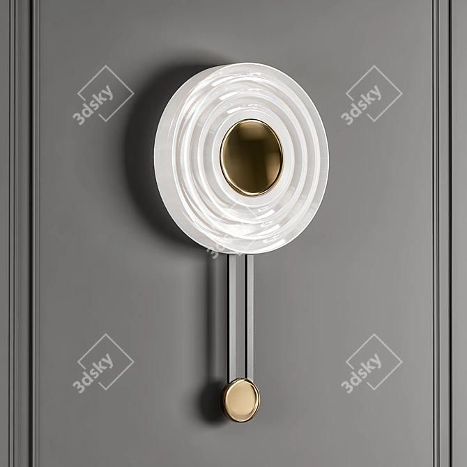 Elegant Wall Lamp Design 3D model image 1