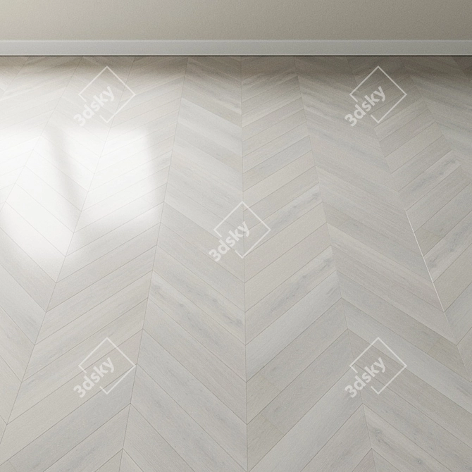 French Oak Chevron Parquet 3D model image 3