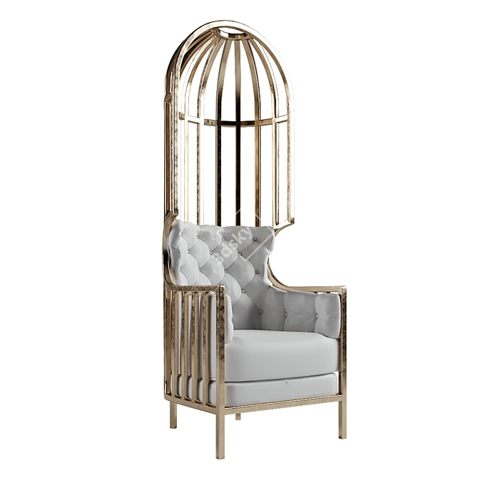 Elegant Cage Chair: Bora Metropolis Porter 3D model image 1