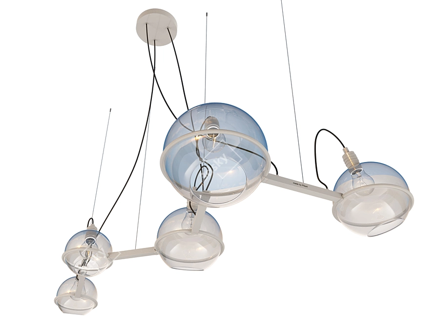 Ethereal Elegance: Cassiopeia Chandelier 3D model image 1