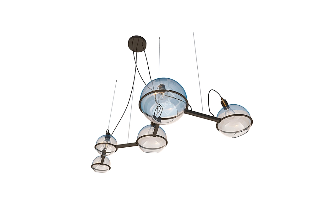 Ethereal Elegance: Cassiopeia Chandelier 3D model image 2