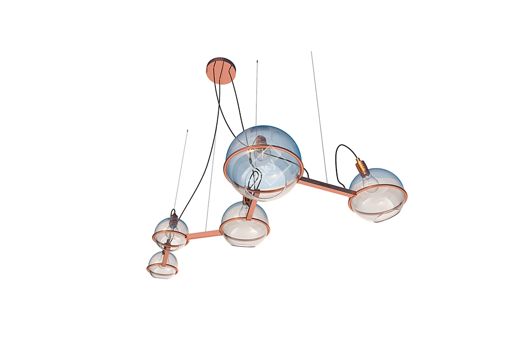 Ethereal Elegance: Cassiopeia Chandelier 3D model image 3