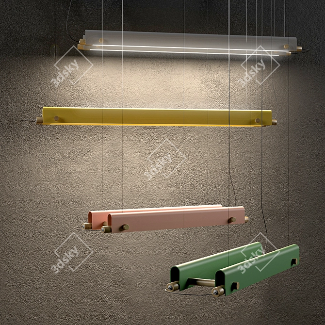 Modern Hanging Lamp 3D model image 1