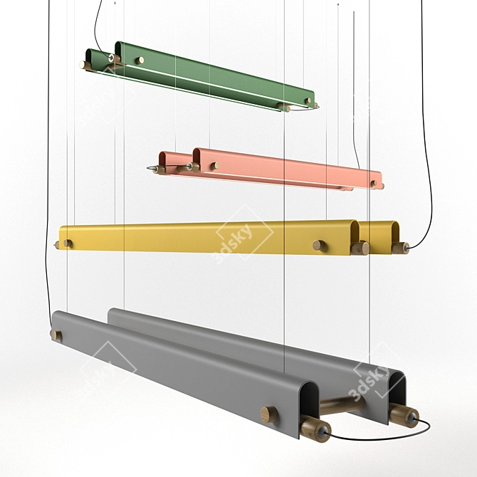 Modern Hanging Lamp 3D model image 3