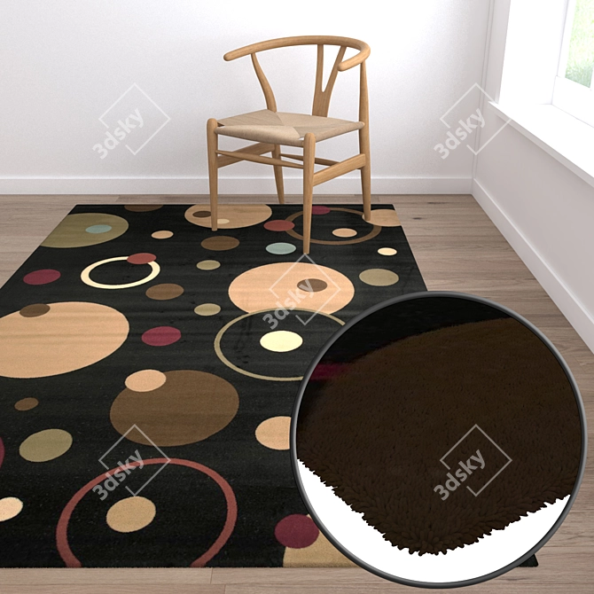 Luxury Set: Premium Carpets 3D model image 5