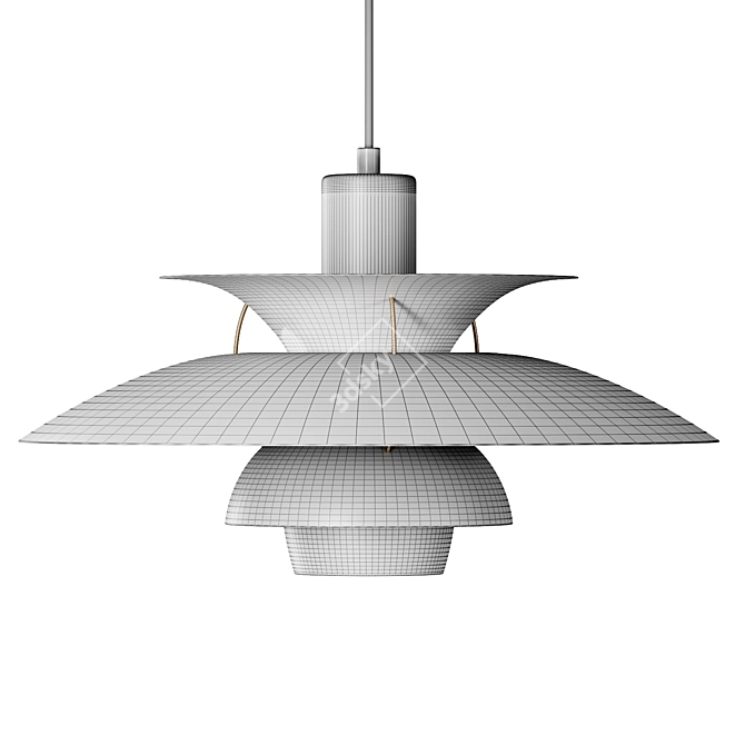 Louis Poulsen PH 5 Pendant Light: Timelessly Stylish Illumination 3D model image 2