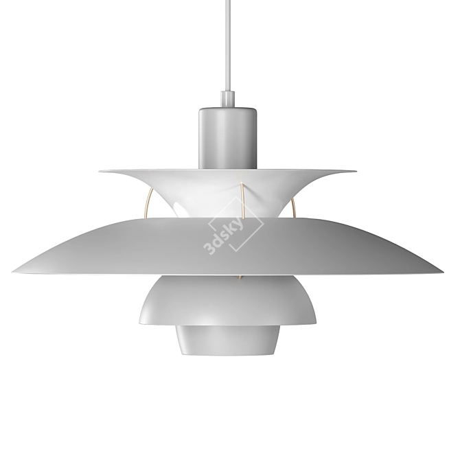 Louis Poulsen PH 5 Pendant Light: Timelessly Stylish Illumination 3D model image 4