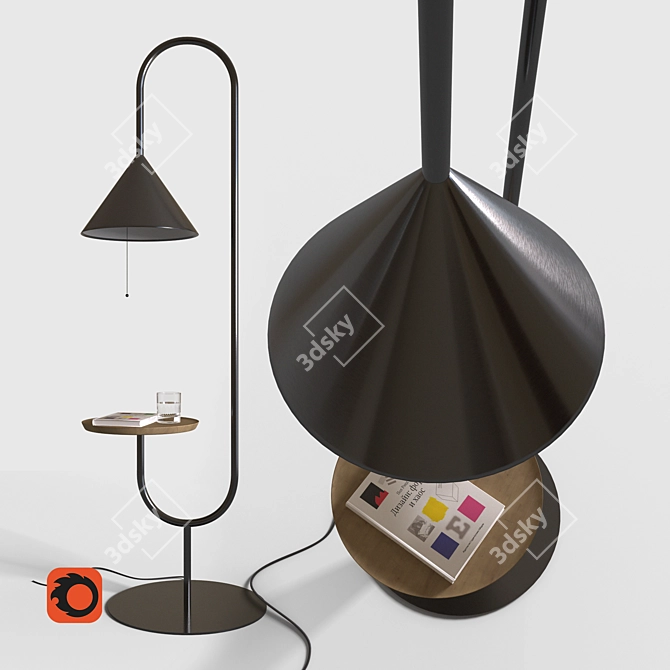 Ozz Lamp: Versatile Floor Decor 3D model image 1