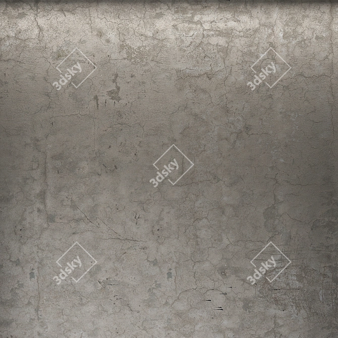 Title: Durable Cement Plaster | High-Quality Texture 3D model image 2