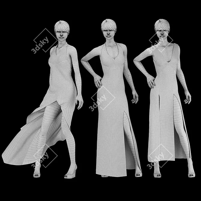 Optimized Clothing Set 3D model image 4