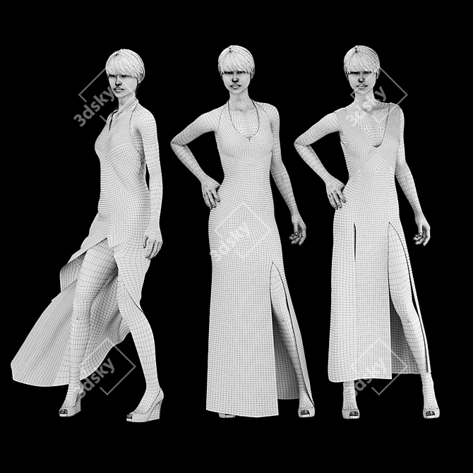 Optimized Clothing Set 3D model image 6