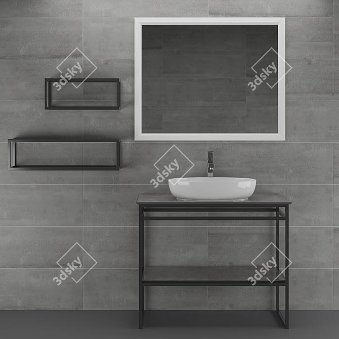 Plaza Next: Perfect Bathroom Furniture 3D model image 1