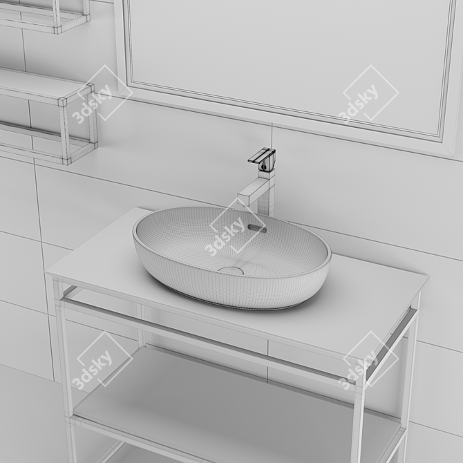 Plaza Next: Perfect Bathroom Furniture 3D model image 3