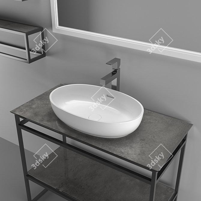 Plaza Next: Perfect Bathroom Furniture 3D model image 5