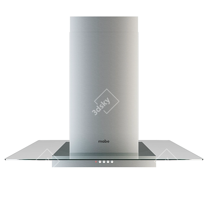 Mabe Stainless Steel Flush Hood 3D model image 3