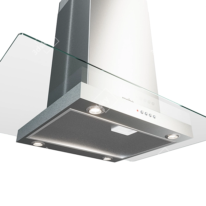 Mabe Stainless Steel Flush Hood 3D model image 4