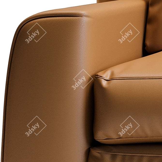 Versatile Comfort: NATUZZI-LEAF 3188 3D model image 4