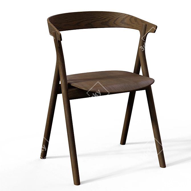  Scandinavian Inspired Yksi Chair 3D model image 2