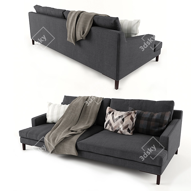 Modern Poliform Bellport Sofa 3D model image 2