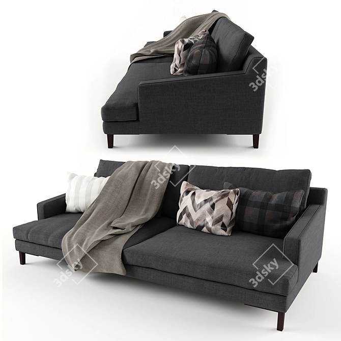 Modern Poliform Bellport Sofa 3D model image 3