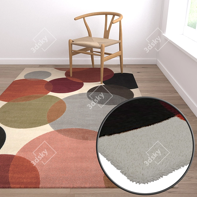 Title: Luxury Carpets Set - High-Quality Textures 3D model image 5