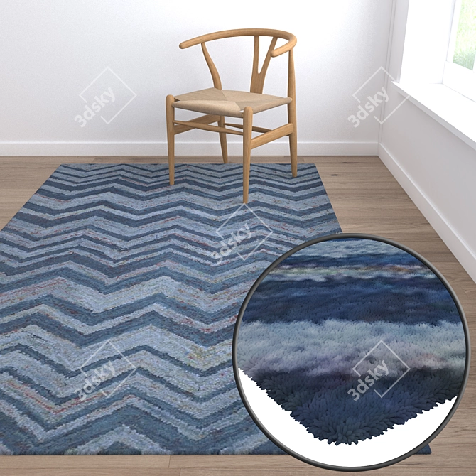 Luxury Carpet Set: High-Quality Textures & Multiple Variants 3D model image 5