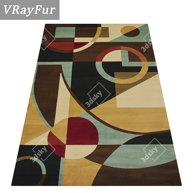 High-Quality Carpet Set with Multiple Variants 3D model image 2