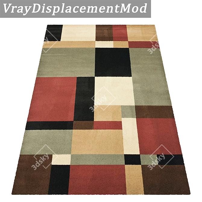 High-Quality Carpet Set with Multiple Variants 3D model image 3