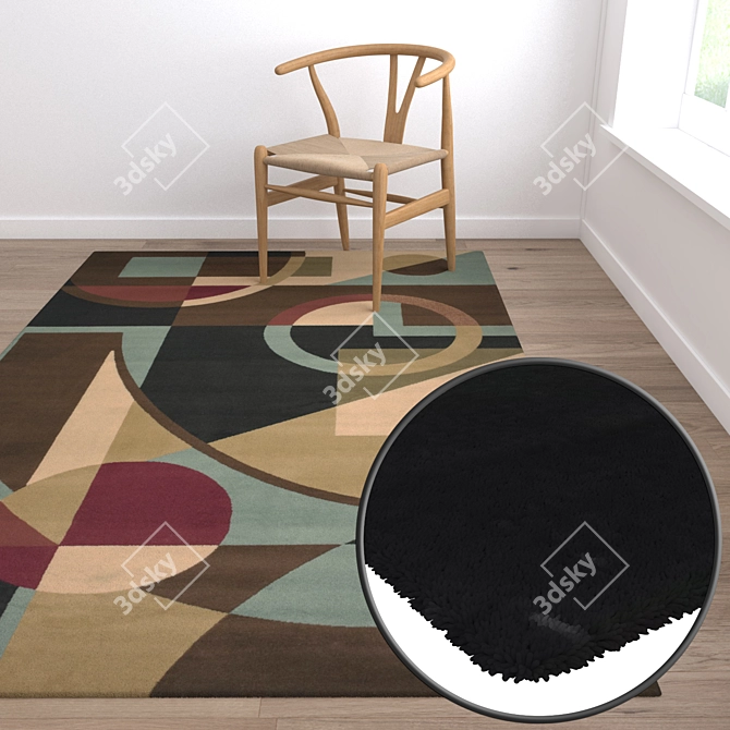 High-Quality Carpet Set with Multiple Variants 3D model image 5