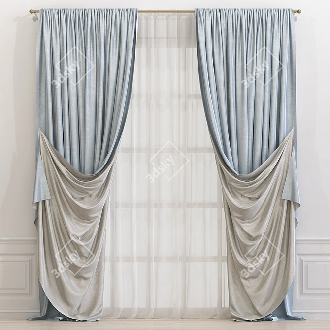 Light & Lovely Curtain 612 3D model image 1