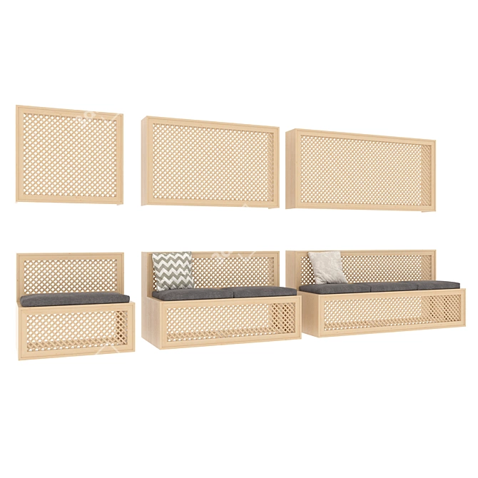 Radiant Radiator Panels - 3D Masking Set 3D model image 1