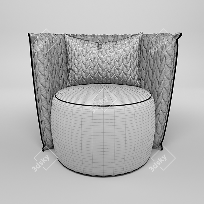 3DS Max Corona Render Chair 3D model image 4