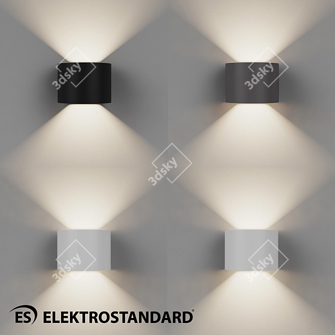 Blade LED Wall Light - Modern and Efficient 3D model image 1