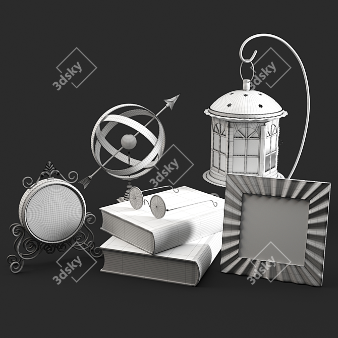 Vintage Collection: Classic Decor Set 3D model image 2