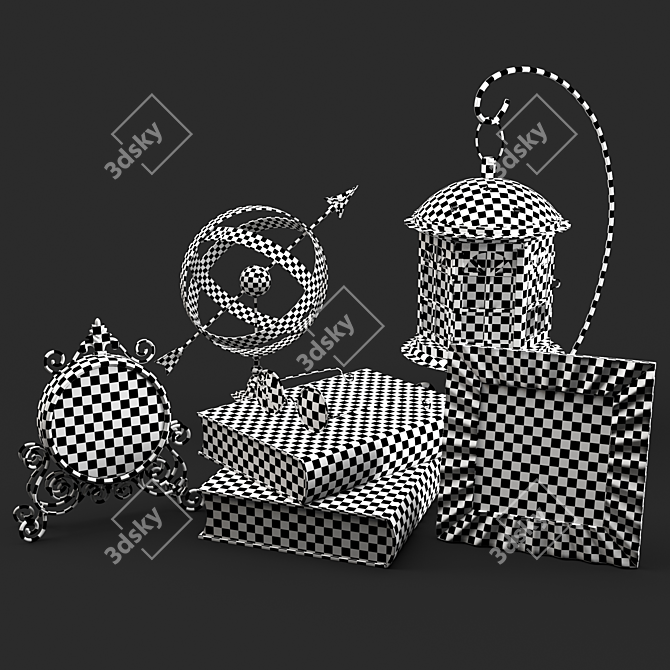 Vintage Collection: Classic Decor Set 3D model image 3