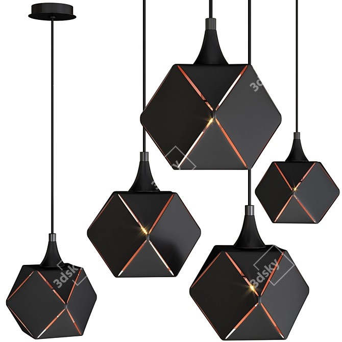 Modern Loft Welles Pendant 3D model image 1