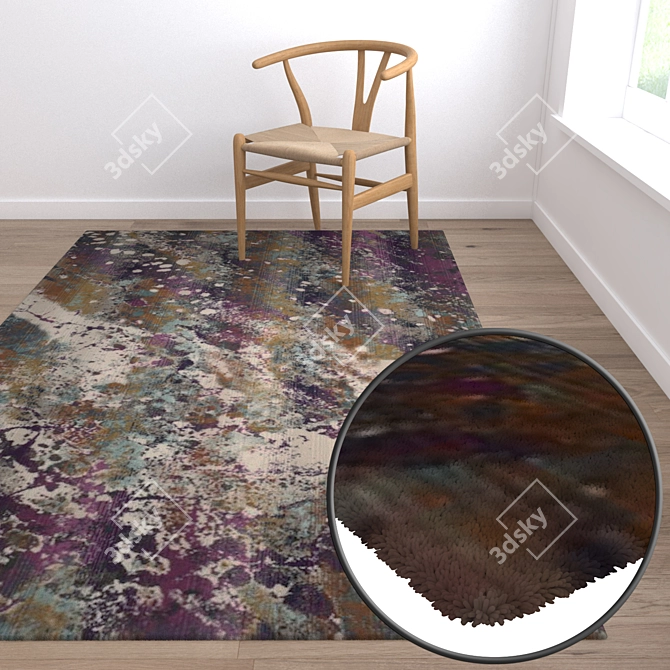 High-Quality Carpet Set 416 3D model image 5