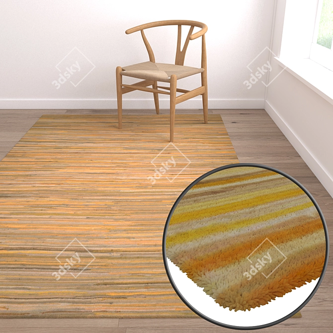 Luxury Carpet Set: High-Quality Textures 3D model image 5