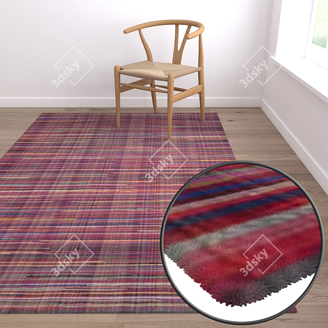 Premium Carpets Set: High-Quality Textures 3D model image 5