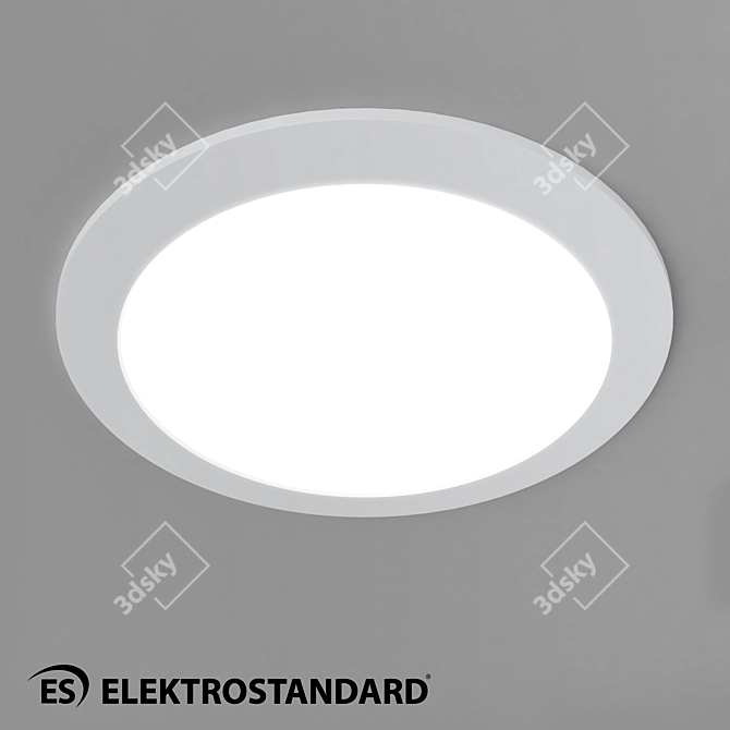 Title: Om 24W 4200K Recessed LED Downlight 3D model image 1